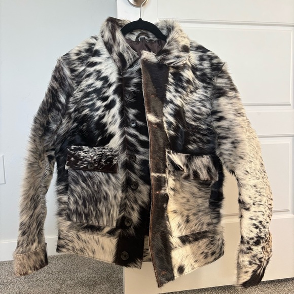 Cow Hair Western Leather Jacket - Picture 9 of 12